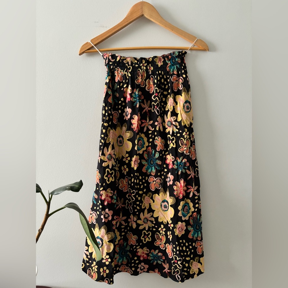 Aritzia Le Fou 100% Silk Jazz Midi Skirt